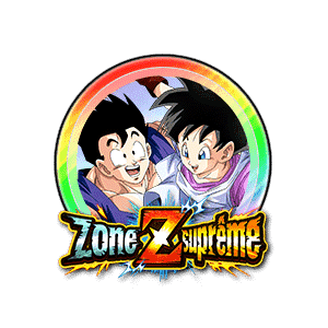 Son Gohan (jeune) et Videl (arc-en-ciel)