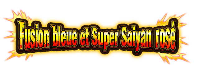Fusion bleue et Super Saiyan rosé